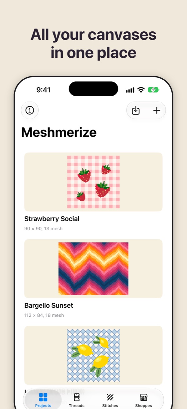 All your canvases in one place